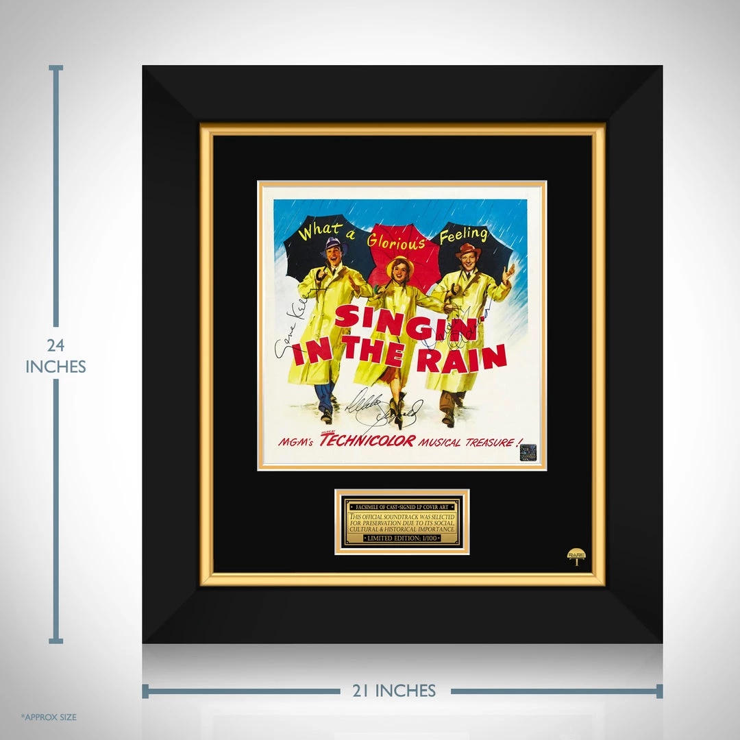 RARE-T Singin' In The Rain - Soundtrack LP Cover Limited Signature Edition Studio Licensed Custom Frame Limited Edition Frames 3 RARE-T Singin' In The Rain - Soundtrack LP Cover Limited Signature Edition Studio Licensed Custom Frame Limited Edition Frames