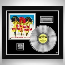 RARE-T Singin' In The Rain - Soundtrack Platinum LP Limited Signature Edition Studio Licensed Custom Frame Limited Edition Frames