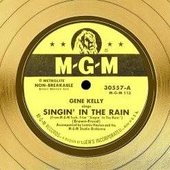 RARE-T Singin' In The Rain - Soundtrack Gold LP Limited Signature Edition Studio Licensed Custom Frame Limited Edition Frames 16 RARE-T Singin' In The Rain - Soundtrack Gold LP Limited Signature Edition Studio Licensed Custom Frame Limited Edition Frames
