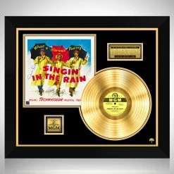 RARE-T Singin' In The Rain - Soundtrack Gold LP Limited Signature Edition Studio Licensed Custom Frame Limited Edition Frames