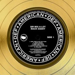 RARE-T Sir Mix-A-Lot - Mack Daddy Gold LP Limited Signature Edition Studio Licensed Custom Frame Limited Edition Frames