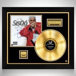 RARE-T Sisqo - Unleash The Dragon Gold LP Limited Signature Edition Studio Licensed Custom Frame