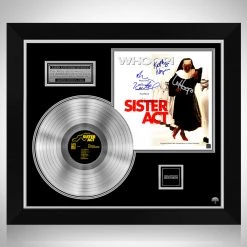 RARE-T Sister Act - Original Motion Picture Soundtrack Platinum LP Limited Signature Edition Studio Licensed Custom Frame