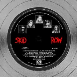 Rare-T Skid Row - Slave To The Grind Platinum LP Limited Signature Edition Studio Licensed Custom Frame