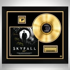 RARE-T Limited Edition Frames Skyfall 007 - Soundtrack Gold LP Limited Signature Edition Studio Licensed Custom Frame