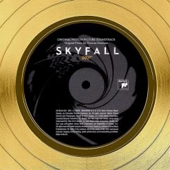 RARE-T Limited Edition Frames Skyfall 007 - Soundtrack Gold LP Limited Signature Edition Studio Licensed Custom Frame