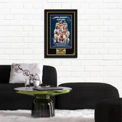 RARE-T Sports Memorabilia Slap Shot Mini Poster Limited Signature Edition Studio Licensed Custom Frame