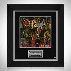 RARE-T Slayer - Reign In Blood LP Cover Limited Signature Edition Studio Licensed Custom Frame 15 RARE-T Slayer - Reign In Blood LP Cover Limited Signature Edition Studio Licensed Custom Frame