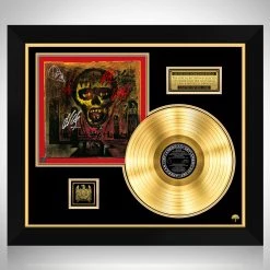 RARE-T Limited Edition Frames Slayer Seasons In The Abyss Gold LP Limited Signature Edition Studio Licensed Custom Frame