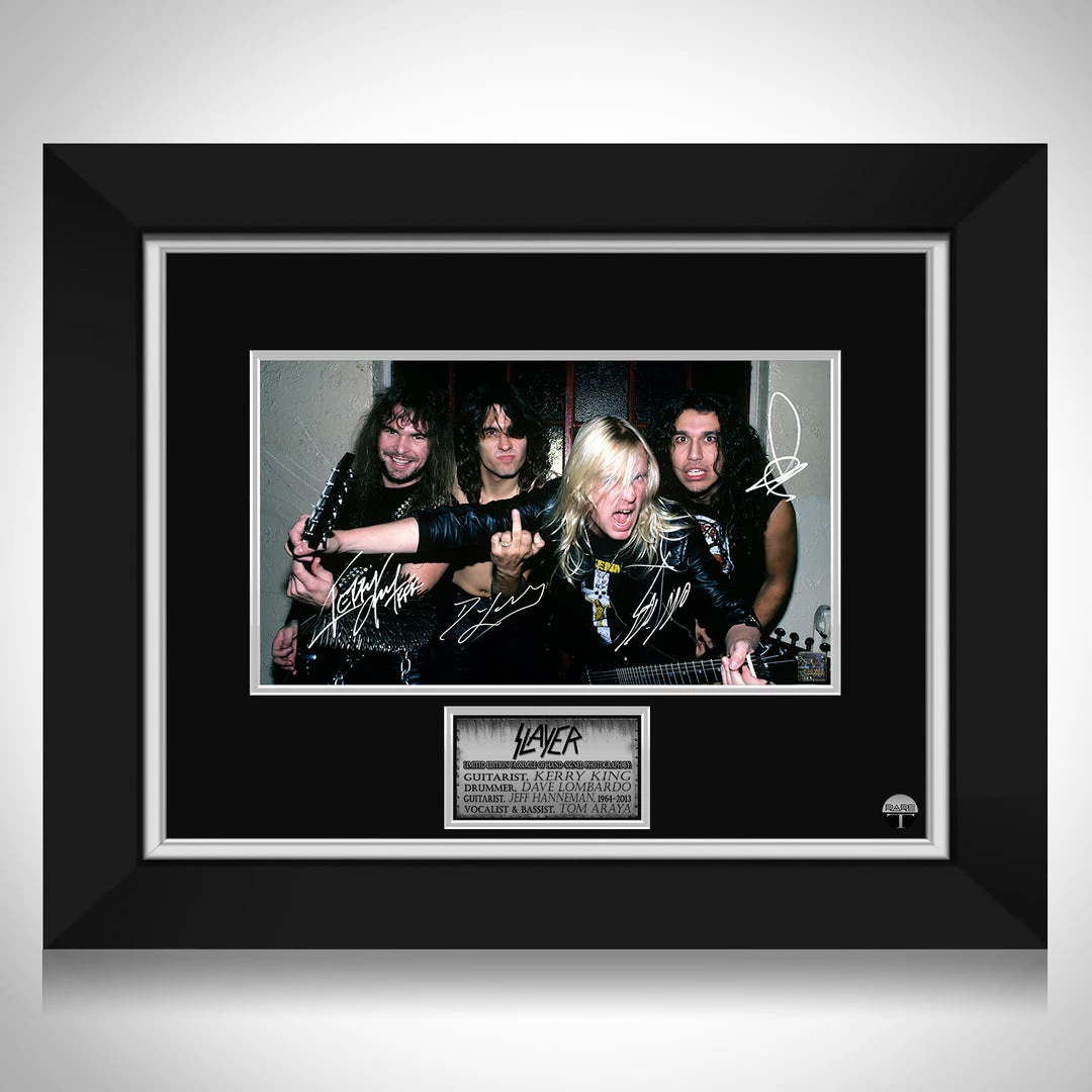RARE-T Limited Edition Frames Slayer Band Photo Limited Signature Edition Studio Licensed Custom Frame 1 RARE-T Limited Edition Frames Slayer Band Photo Limited Signature Edition Studio Licensed Custom Frame