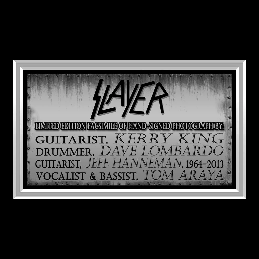 RARE-T Limited Edition Frames Slayer Band Photo Limited Signature Edition Studio Licensed Custom Frame 6 RARE-T Limited Edition Frames Slayer Band Photo Limited Signature Edition Studio Licensed Custom Frame
