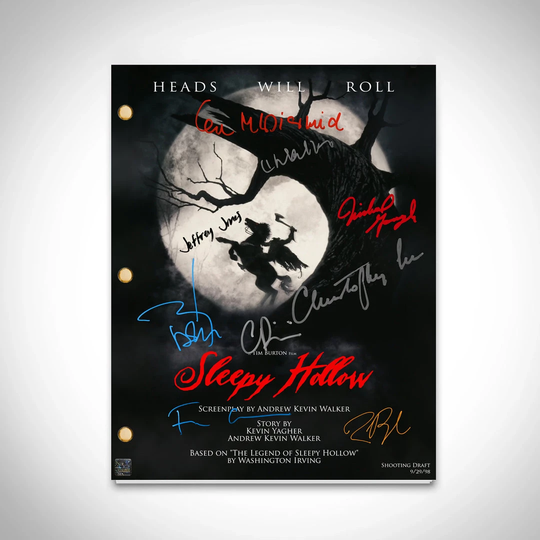 RARE-T Sleepy Hollow Script Limited Signature Edition Studio Licensed Custom Frame 4 RARE-T Sleepy Hollow Script Limited Signature Edition Studio Licensed Custom Frame