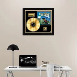 RARE-T Limited Edition Frames Slick Rick - The Great Adventures Of Slick Rick Gold LP Limited Signature Edition Studio Licensed Custom Frame