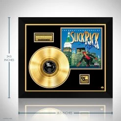 RARE-T Limited Edition Frames Slick Rick - The Great Adventures Of Slick Rick Gold LP Limited Signature Edition Studio Licensed Custom Frame