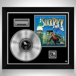 RARE-T Slick Rick - The Great Adventures Of Slick Rick Platinum LP Limited Signature Edition Studio Licensed Custom Frame