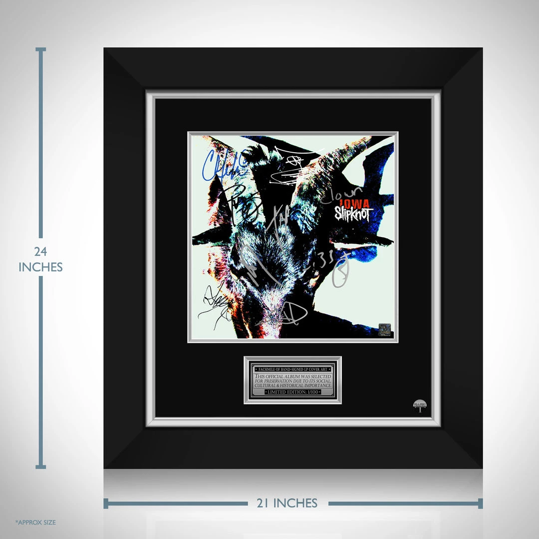 RARE-T Slipknot - IOWA LP Cover Limited Signature Edition Studio Licensed Custom Frame Limited Edition Frames 3 RARE-T Slipknot - IOWA LP Cover Limited Signature Edition Studio Licensed Custom Frame Limited Edition Frames