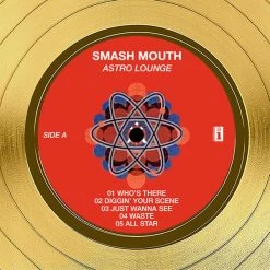 RARE-T Smash Mouth - Astro Lounge Gold LP Limited Signature Edition Studio Licensed Custom Frame