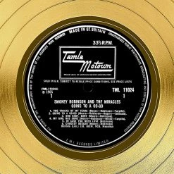 RARE-T Smokey Robinson And The Miracles - Going To Go-go Gold LP Limited Signature Edition Studio Licensed Custom Frame