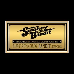 PPC Smokey And The Bandit - Beckett Witnessed Certified Hand-Signed BAN ONE License Plate By Burt Reynolds Custom Frame Signed Memorabilia 17 PPC Smokey And The Bandit - Beckett Witnessed Certified Hand-Signed BAN ONE License Plate By Burt Reynolds Custom Frame Signed Memorabilia