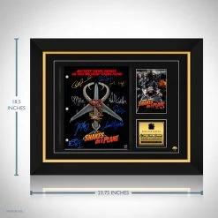 RARE-T Snakes On A Plane Transcript Limited Signature Edition Studio Licensed Custom Frame Limited Edition Frames