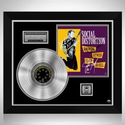 Rare-T Social Distortion Between Heaven And Hell Platinum LP Limited Signature Edition Studio Licensed Custom Frame Limited Edition Frames