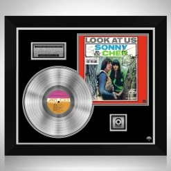 RARE-T Sonny & Cher - Look At Us Platinum LP Limited Signature Edition Studio Licensed Custom Frame Limited Edition Frames