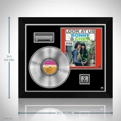RARE-T Sonny & Cher - Look At Us Platinum LP Limited Signature Edition Studio Licensed Custom Frame Limited Edition Frames