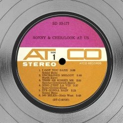 RARE-T Sonny & Cher - Look At Us Platinum LP Limited Signature Edition Studio Licensed Custom Frame Limited Edition Frames