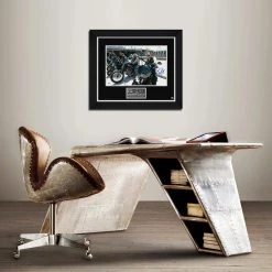 PPC Sons Of Anarchy - Beckett Certified Hand-Signed Mini Poster By Charlie Hunnam & Kim Coates Custom Frame