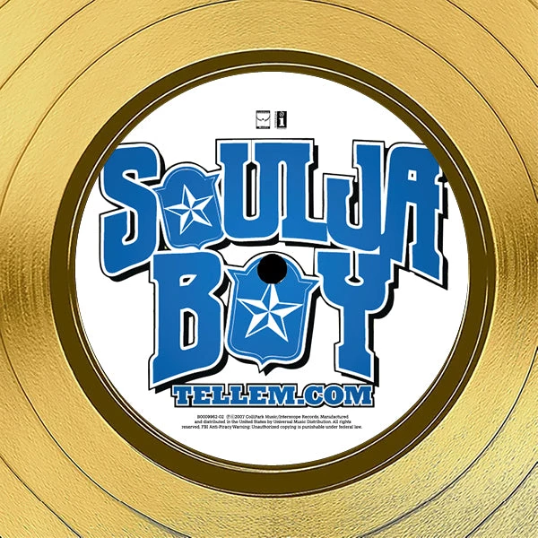 RARE-T Soulja Boy - Souljaboytellem.com Gold LP Limited Signature Edition Studio Licensed Custom Frame 5 RARE-T Soulja Boy - Souljaboytellem.com Gold LP Limited Signature Edition Studio Licensed Custom Frame