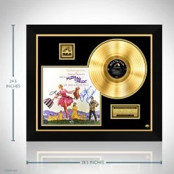 RARE-T Limited Edition Frames The Sound Of Music Movie Soundtrack Gold LP Limited Signature Edition Studio Licensed Custom Frame