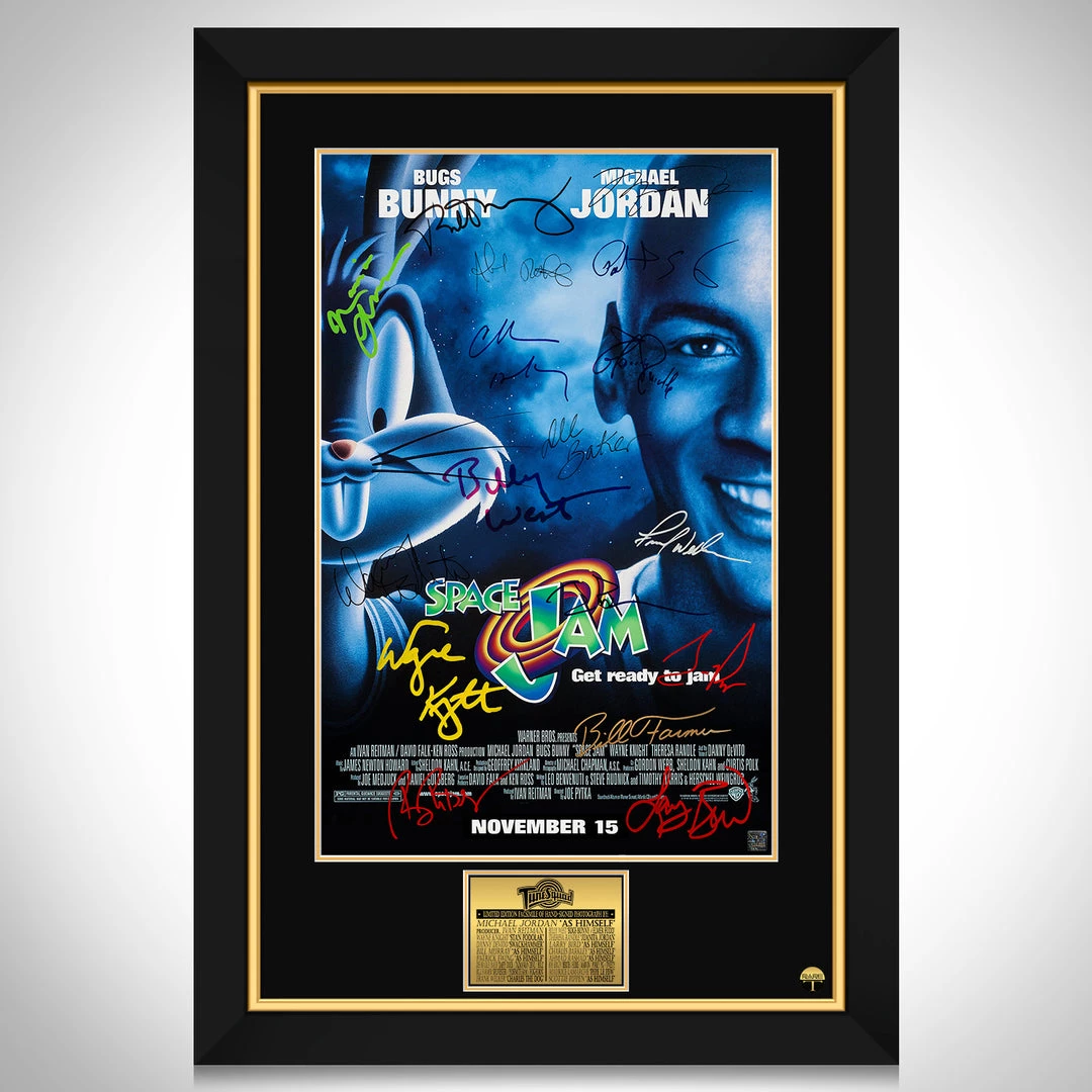 RARE-T Sports Memorabilia Space Jam Mini Poster Limited Signature Edition Studio Licensed Custom Frame 1 RARE-T Sports Memorabilia Space Jam Mini Poster Limited Signature Edition Studio Licensed Custom Frame