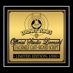 RARE-T Space Jam 1996 Transcript Limited Signature Edition Studio Licensed Custom Frame 18 RARE-T Space Jam 1996 Transcript Limited Signature Edition Studio Licensed Custom Frame