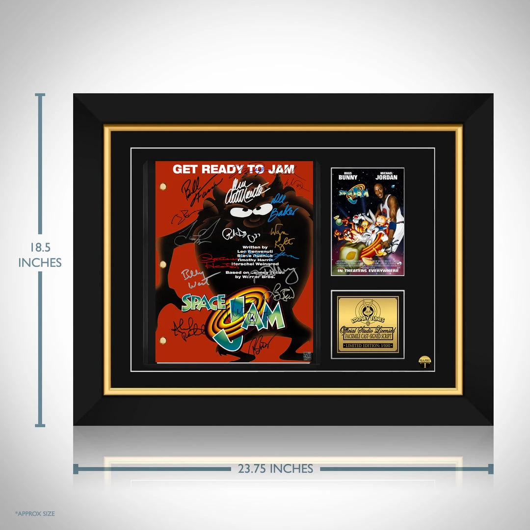 RARE-T Space Jam 1996 Transcript Limited Signature Edition Studio Licensed Custom Frame 2 RARE-T Space Jam 1996 Transcript Limited Signature Edition Studio Licensed Custom Frame