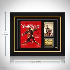 RARE-T Spartacus 1960 Transcript Limited Signature Edition Studio Licensed Custom Frame