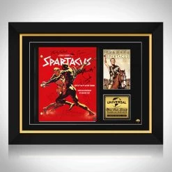 RARE-T Spartacus 1960 Transcript Limited Signature Edition Studio Licensed Custom Frame
