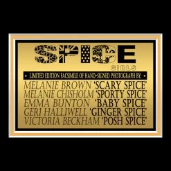 RARE-T Sports Memorabilia Spice Girls Photo Limited Signature Edition Studio Licensed Custom Frame