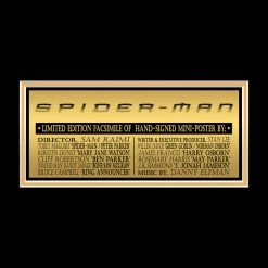 RARE-T Spider-Man (2002) Movie Mini Poster Limited Signature Edition Studio Licensed Custom Frame