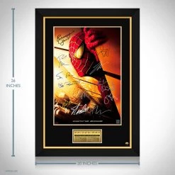 RARE-T Spider-Man (2002) Movie Mini Poster Limited Signature Edition Studio Licensed Custom Frame