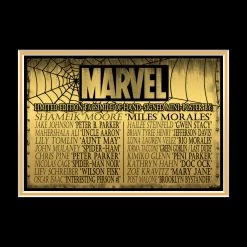 RARE-T Limited Edition Frames Spider-Man Into The Spider-Verse Mini Poster Limited Signature Edition Studio Licensed Custom Frame