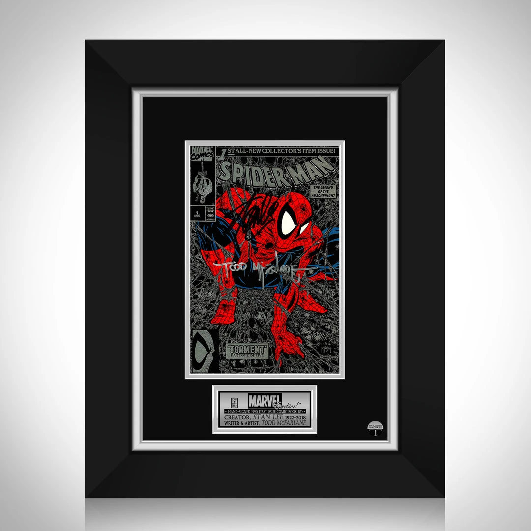 PPC Signed Memorabilia Spider-Man Torment JSA Certified 1990 #1 Marvel Comic Book Hand-Signed Custom Frame 1 PPC Signed Memorabilia Spider-Man Torment JSA Certified 1990 #1 Marvel Comic Book Hand-Signed Custom Frame