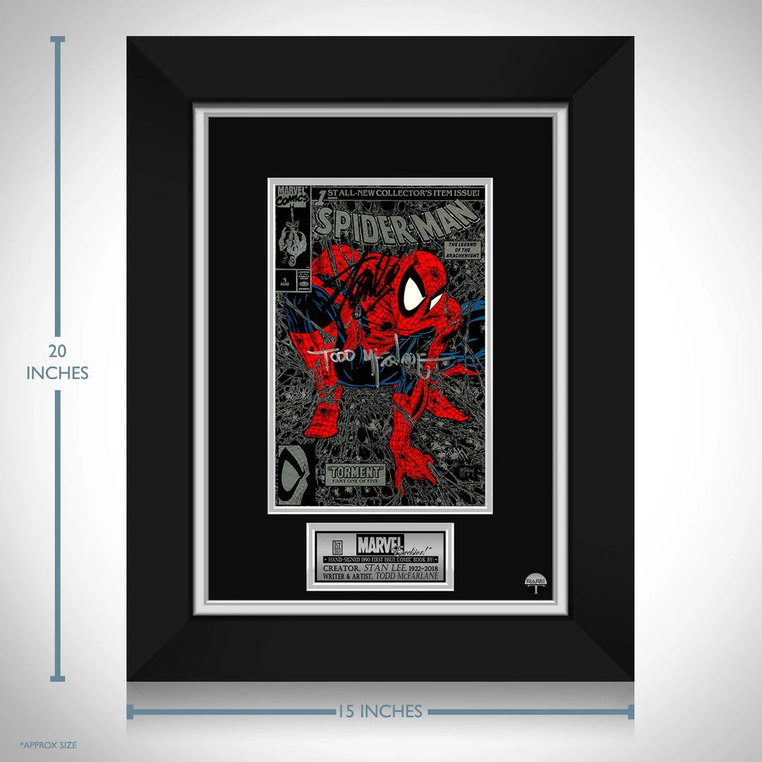 PPC Signed Memorabilia Spider-Man Torment JSA Certified 1990 #1 Marvel Comic Book Hand-Signed Custom Frame 3 PPC Signed Memorabilia Spider-Man Torment JSA Certified 1990 #1 Marvel Comic Book Hand-Signed Custom Frame