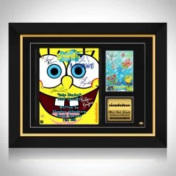 RARE-T SpongeBob Squarepants Transcript Limited Signature Edition Studio Licensed Custom Frame