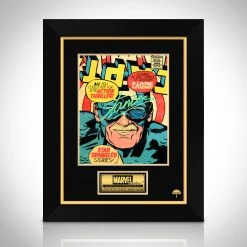 RARE-T Stan Lee - Captain America Caricature Art Limited Signature Edition Studio Licensed Photo Custom Frame Limited Edition Frames