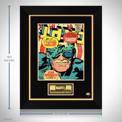 RARE-T Stan Lee - Captain America Caricature Art Limited Signature Edition Studio Licensed Photo Custom Frame Limited Edition Frames