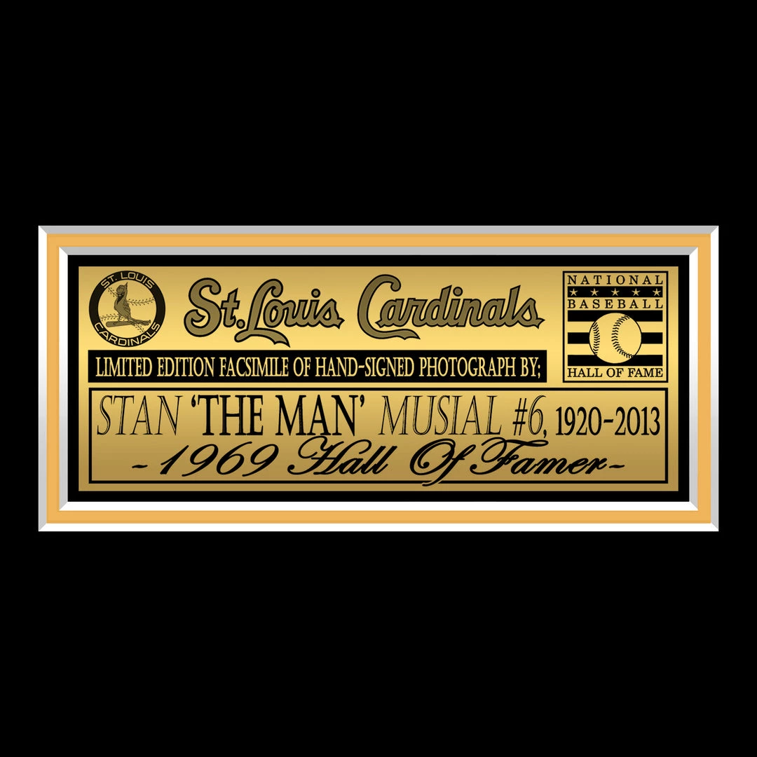 RARE-T St. Louis Cardinals - Stan Musial Photo Limited Signature Edition Studio Licensed Custom Frame 5 RARE-T St. Louis Cardinals - Stan Musial Photo Limited Signature Edition Studio Licensed Custom Frame
