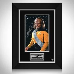 RARE-T Limited Edition Frames Star Trek Worf Photo Limited Signature Edition Studio Licensed Custom Frame
