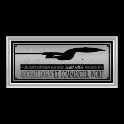 RARE-T Limited Edition Frames Star Trek Worf Photo Limited Signature Edition Studio Licensed Custom Frame