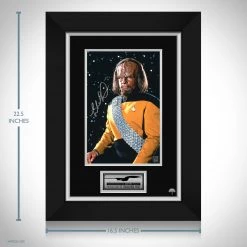 RARE-T Limited Edition Frames Star Trek Worf Photo Limited Signature Edition Studio Licensed Custom Frame
