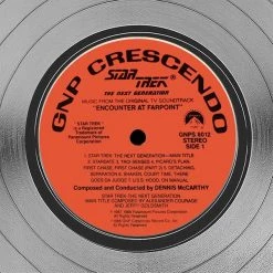 RARE-T Star Trek The Next Generation - Soundtrack Platinum LP Limited Signature Edition Studio Licensed Custom Frame